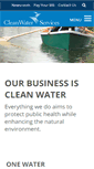 Mobile Screenshot of cleanwaterservices.org
